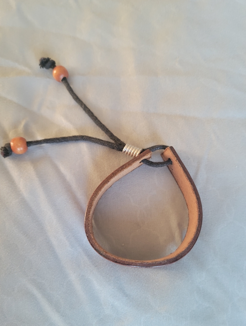 Puerto Rico Leather Adjustable Bracelet - Picture 3 of 3